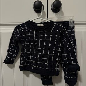 Mikes the label - Black & White Grid Matching Set